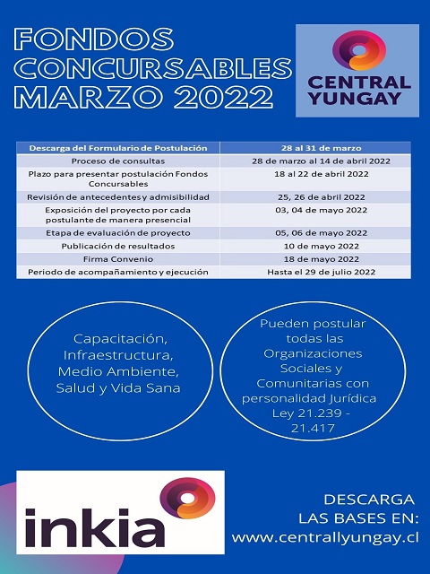 Fondos Concursables Central Yungay Marzo 2022 web