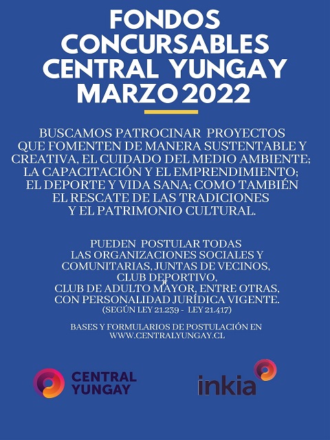 Fondos Concursables Marzo 2022 Central Yungay